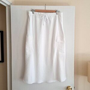 ARITZIA Wildfred Muse Cargo Skirt, sz L, white